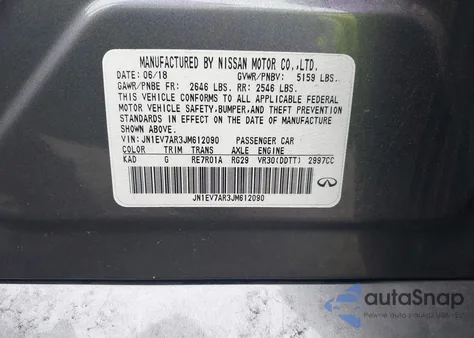 2018 Infiniti Q50 3.0T Luxe from USA, damaged, VIN JN1EV7AR3JM612090